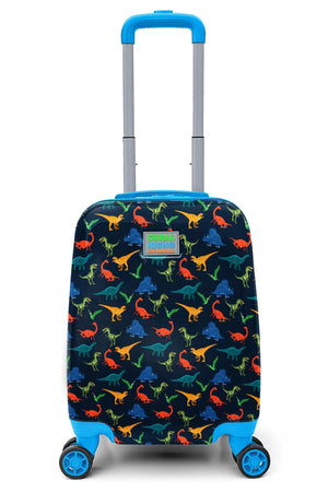 Kinderkoffer mit marineblauem Dinosauriermuster 16748