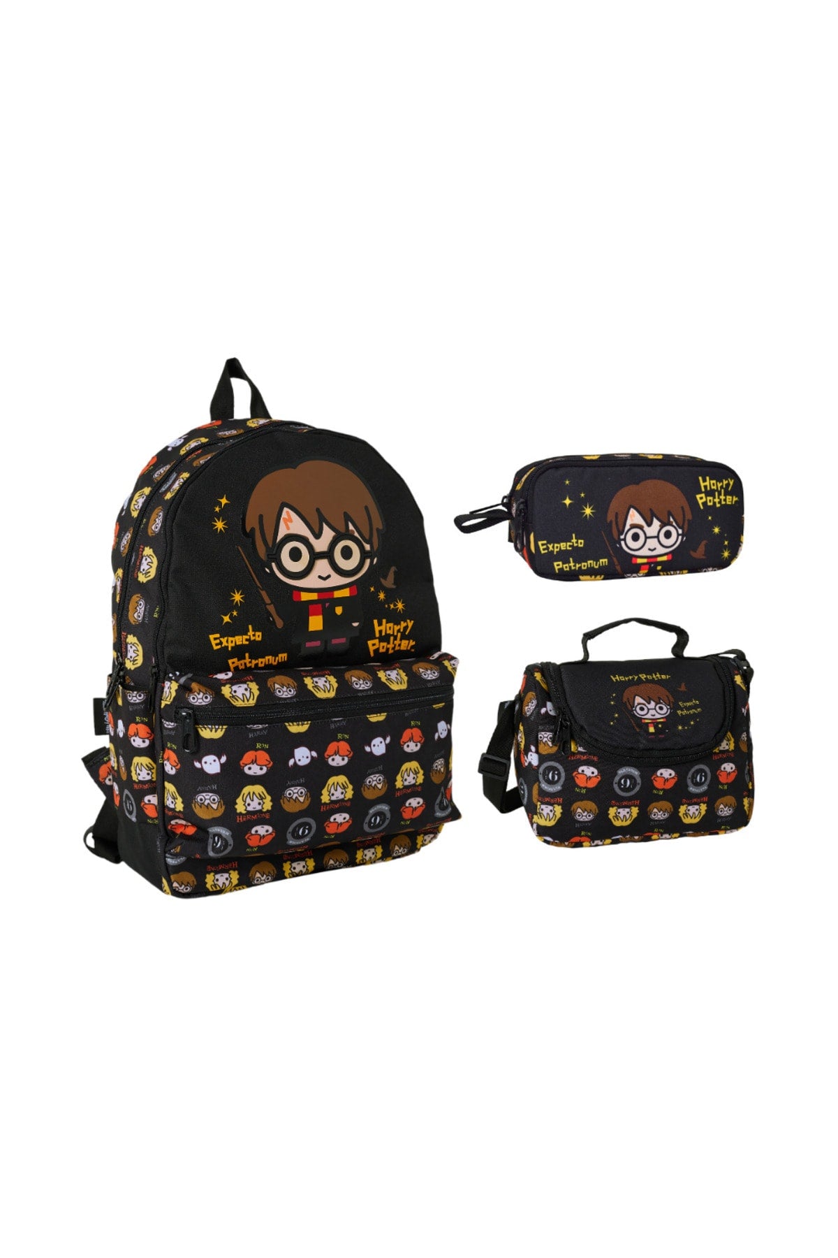 -Harry Potter Primary And Secondary School Bag-Nutrition And Pencil Bag Set