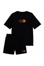 Shorts-Set für Jungen/Mädchen mit Basketball-Print
