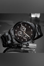 Wasserdichte Herrenarmbanduhr mit Stahlband