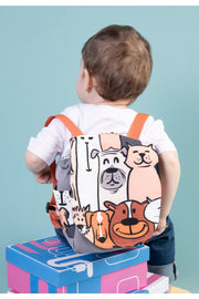 Dog Faces 101 Kids Backpack 20X18X10 - (0-1-2-3-4 Years)