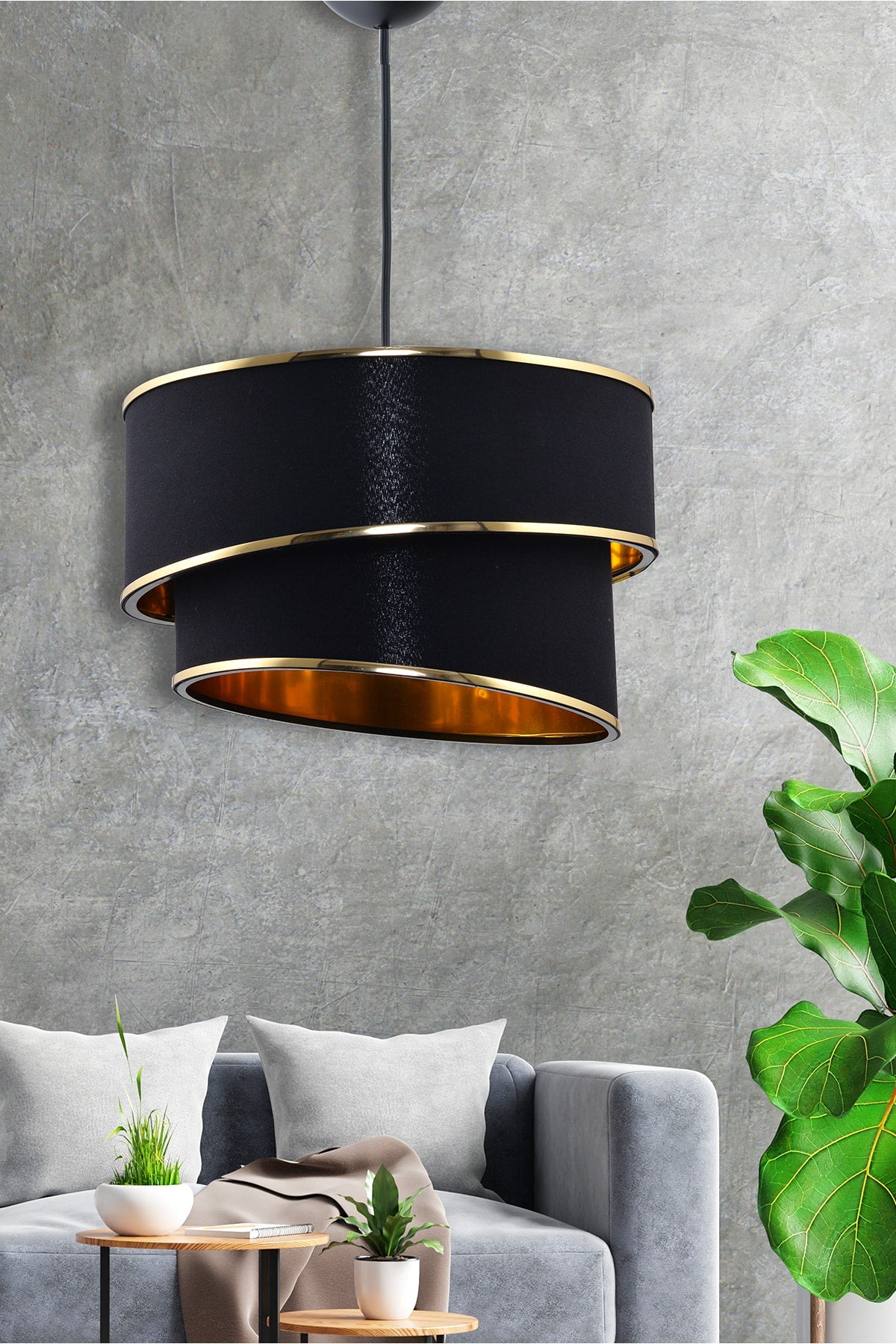 Stare Gold Detailed Luxury Pendant Chandelier