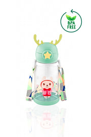 Children'S Drinker 500 Ml Deer Child Drinker Water Flask Bpa Free School Drinker Carrying Suspended Non-Spill