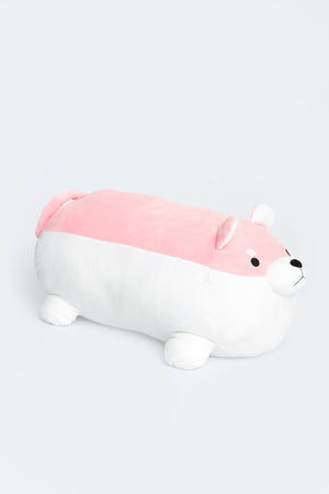 Spandex Cylinder Dog Pillow 50 Cm Pink