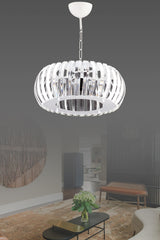 Venus White 25 Cm Plumbing Crystal Stone Chandelier