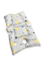 Baby Stroller And Baby Carriage Cushion With Waist Support Gray Yellow Big Star