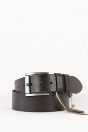 Genuine Buffalo Leather Men'S Belt 4.5 Cm Brown Jeans Sport Belt