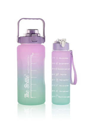 Die Flasche Motivierende 2er-Packung Wasserflasche Wasserflasche Wasserflasche 2L 750Ml Baby Tritan Wasserflasche Wasserflasche