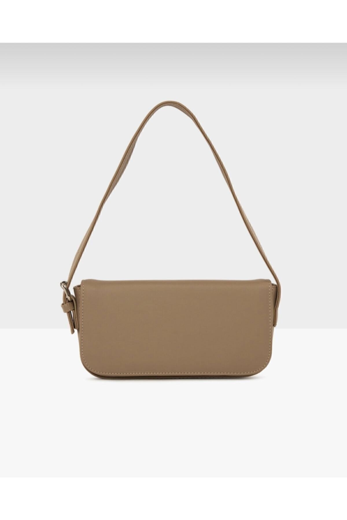 Women'S Mink Clamshell Baguette Bag