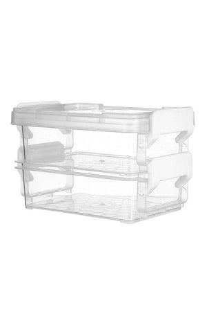 Transparent Organizer Box with 2-Tier Lid Tall Size - Swordslife