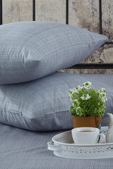 2 Pack 50x70 Ranforce Gray Pillow Cover
