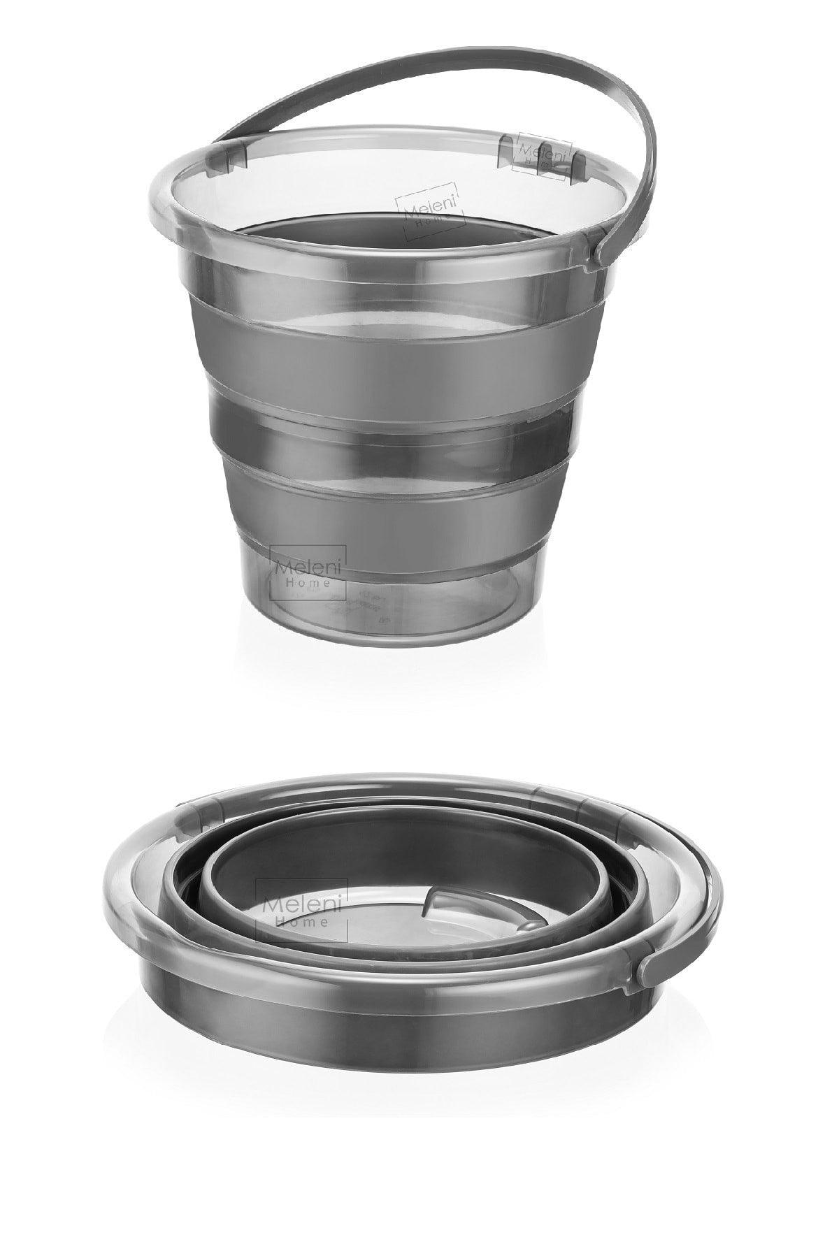 Set of 2 Foldable Accordion Water Bucket