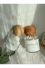 Set of 2 Wooden Covered Glass Cotton Buds / Cotton- Cotton Bud - Swordslife