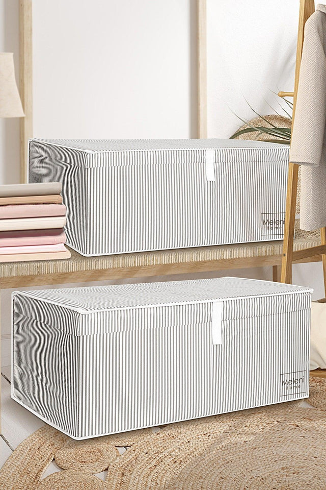 2 Pieces Multi-Purpose Storage Box with Lid