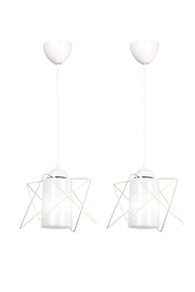 2 Pieces Modes Single White-white Acrylic