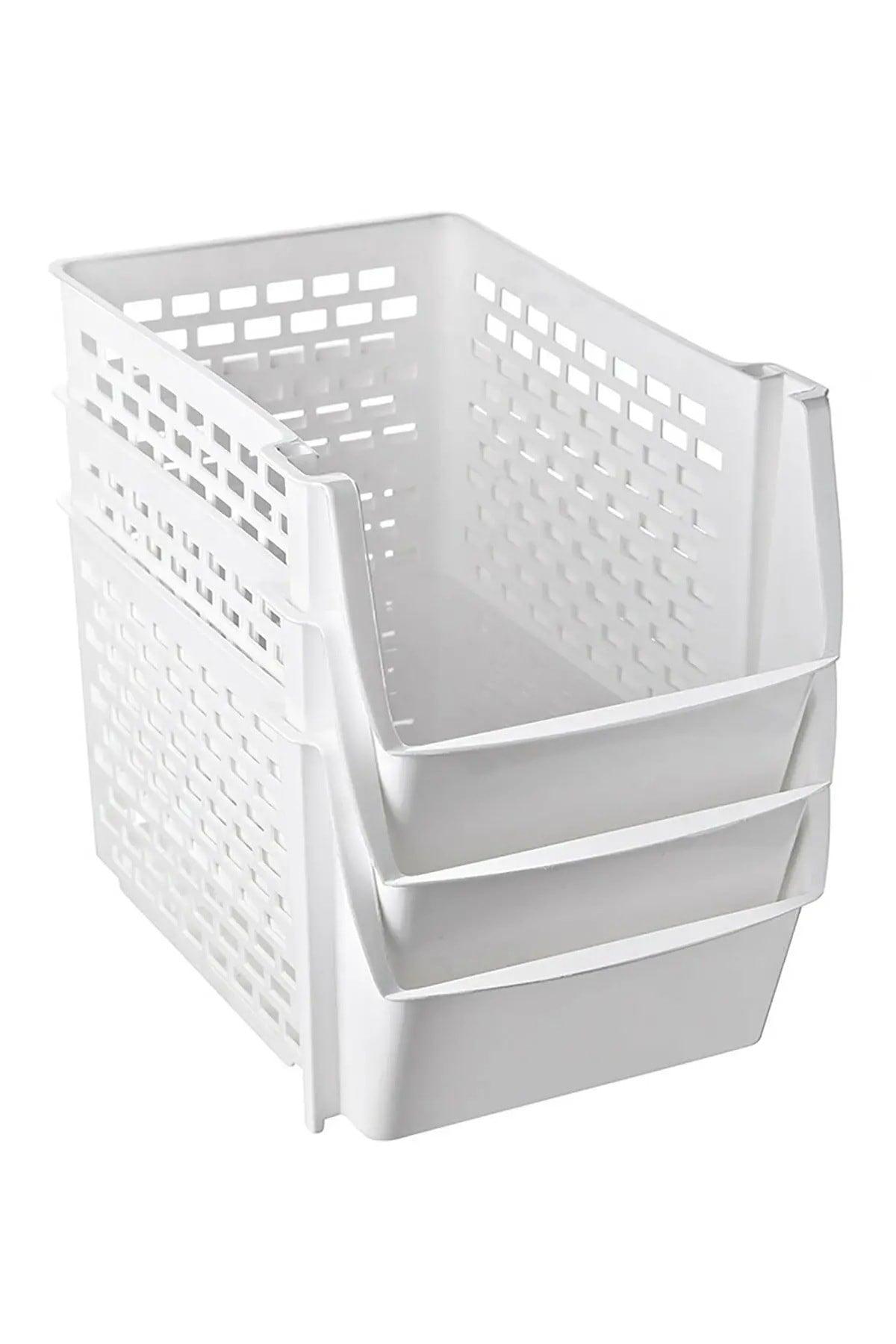 2 Pieces Practical Shelf Organizer 20 Cm White - Swordslife
