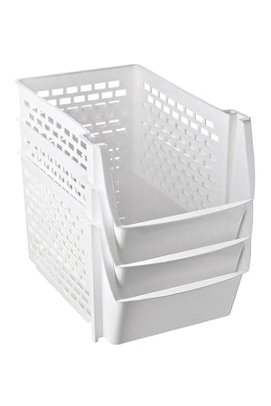 2 Pieces Practical Shelf Organizer 20 Cm White - Swordslife