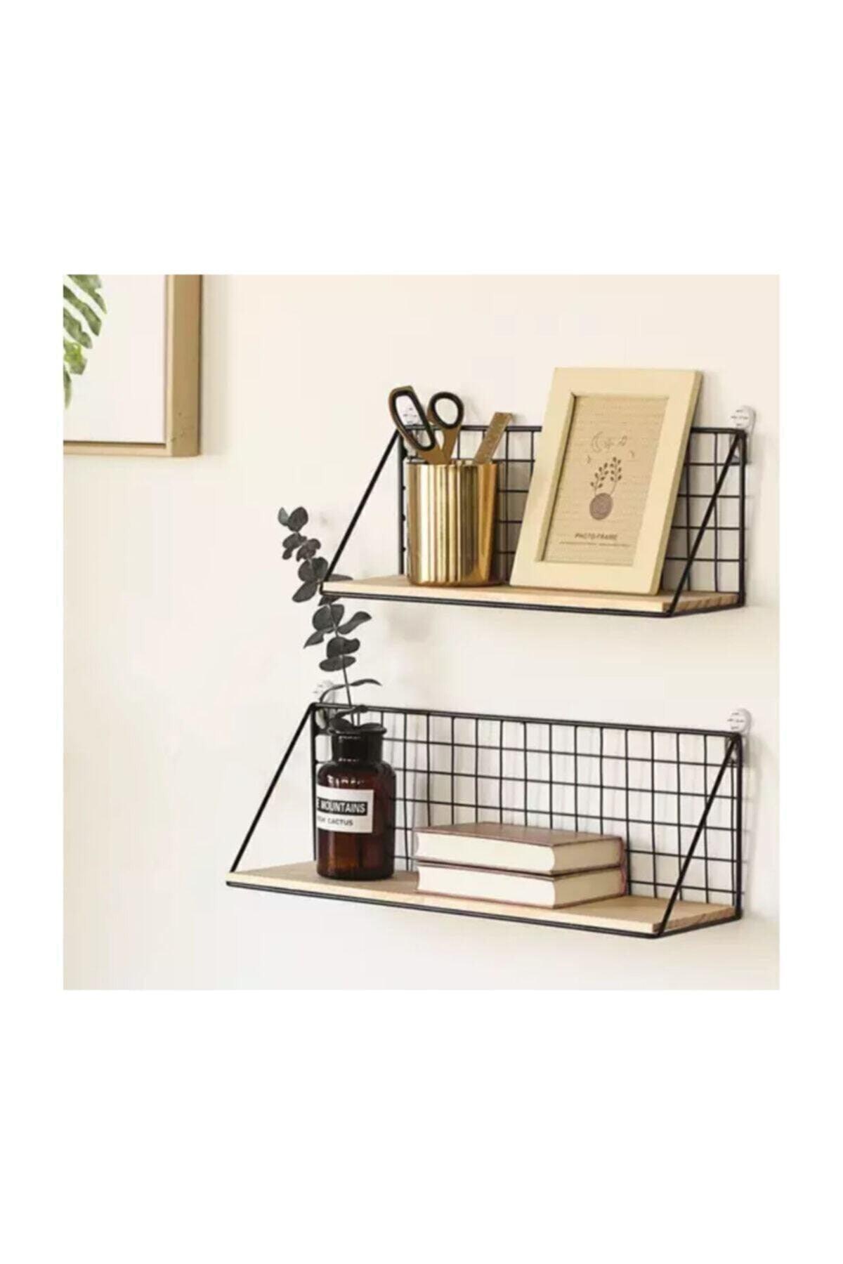 2 Pieces Wall Shelves Metal Wall Shelf Modern