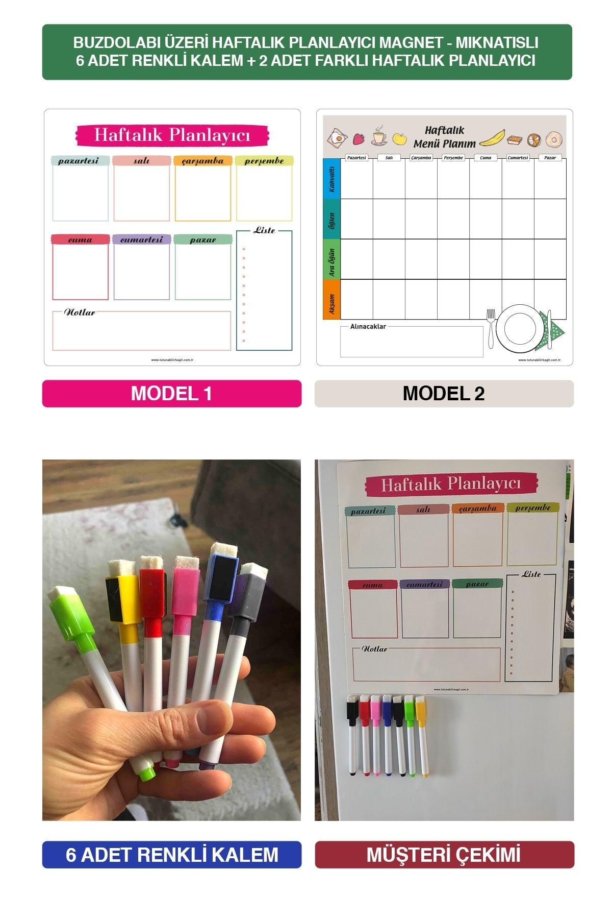 2 Weekly Menu Planner Magnets