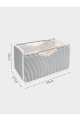 2 Pieces Wooden Handle Midi Organizer Organizer Box Basket - Swordslife