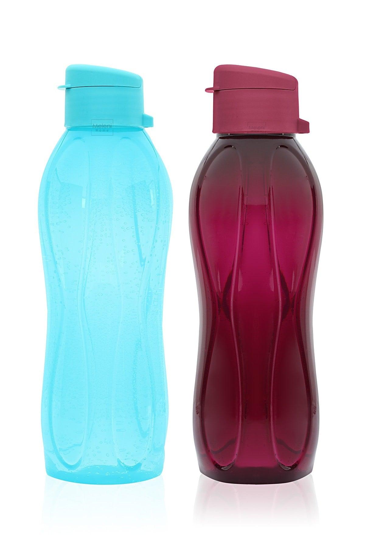 2 Set Eco Bottle Dispenser - Praktische Abdeckung Matara 2x 750 Ml Turkuaz - Lila - Swordslife