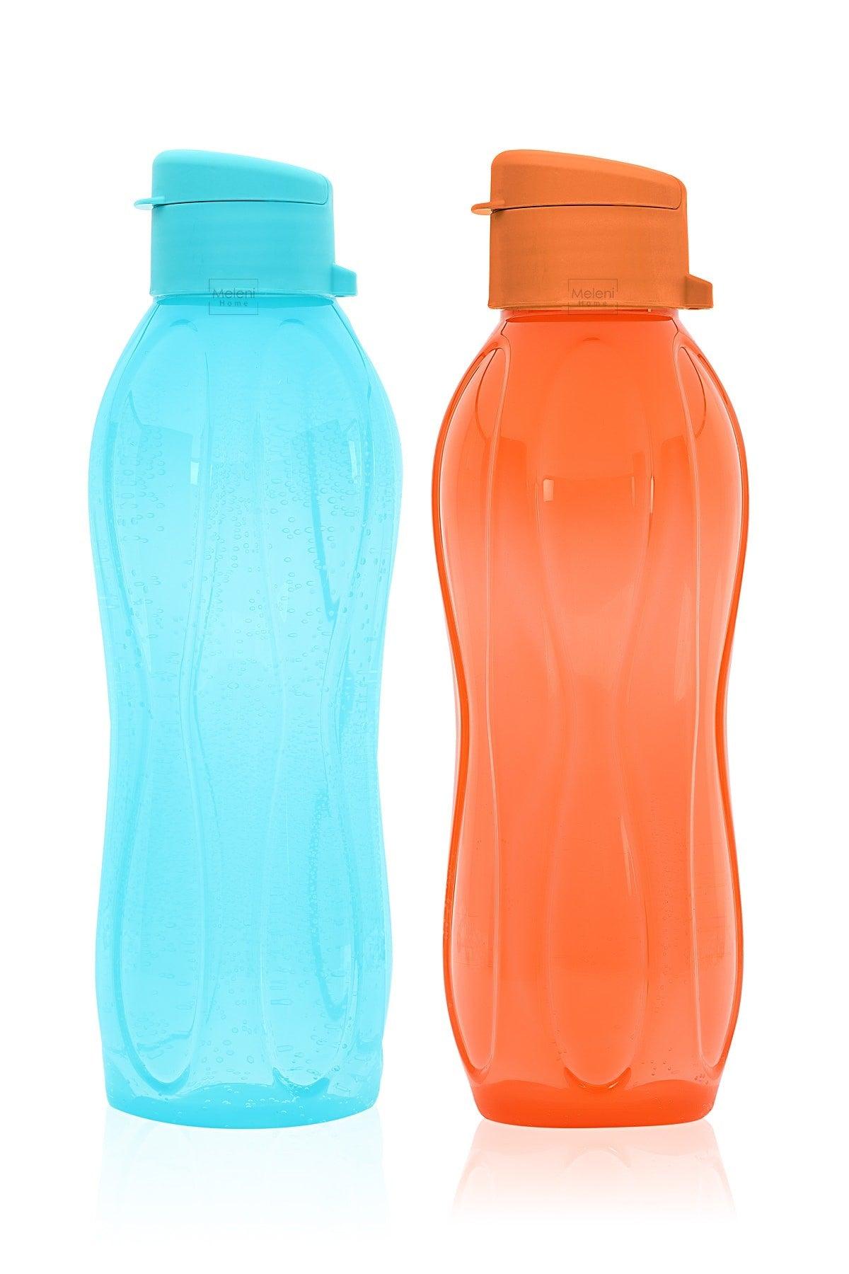 2 Set Eco Flaschenspender - Praktische Abdeckung Matara 2x 750 Ml Orange - Turkuaz - Swordslife