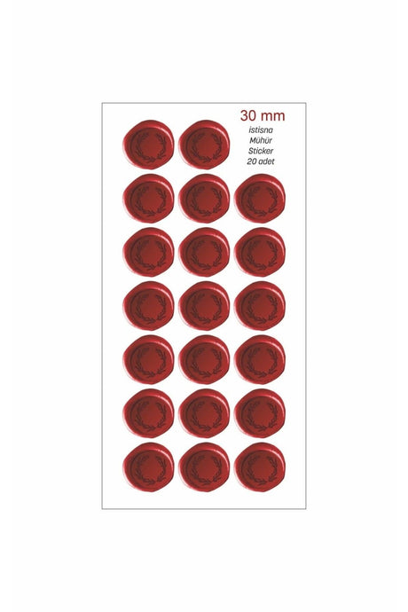 20 Pcs 30 Mm Seal Themed Round Sticker