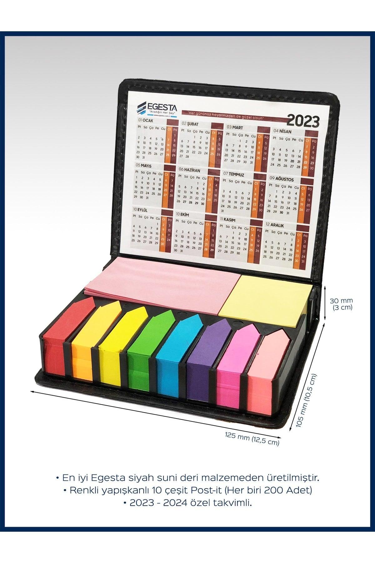 200 Faux Leather Colored Sticky Note Holders