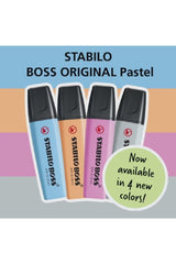 2021 Stabilo Boss Pastel New 4 Colors