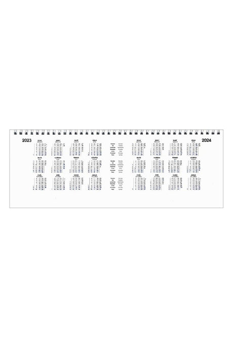 2023 Spiral Weekly Desk Calendar 12x33 Cm