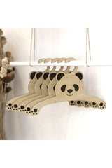 24 Pcs Baby Clothes Hanger Wooden Clothes Hanger Giraffe and Panda - Swordslife