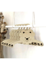 24 Pcs. Baby Clothes Hanger Wooden Clothes Hanger Koala And Lion - Swordslife