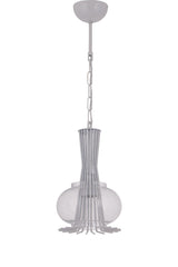 2510 White Single Transparent Glass Pendant Chandelier - Çakır Chandelier - Swordslife