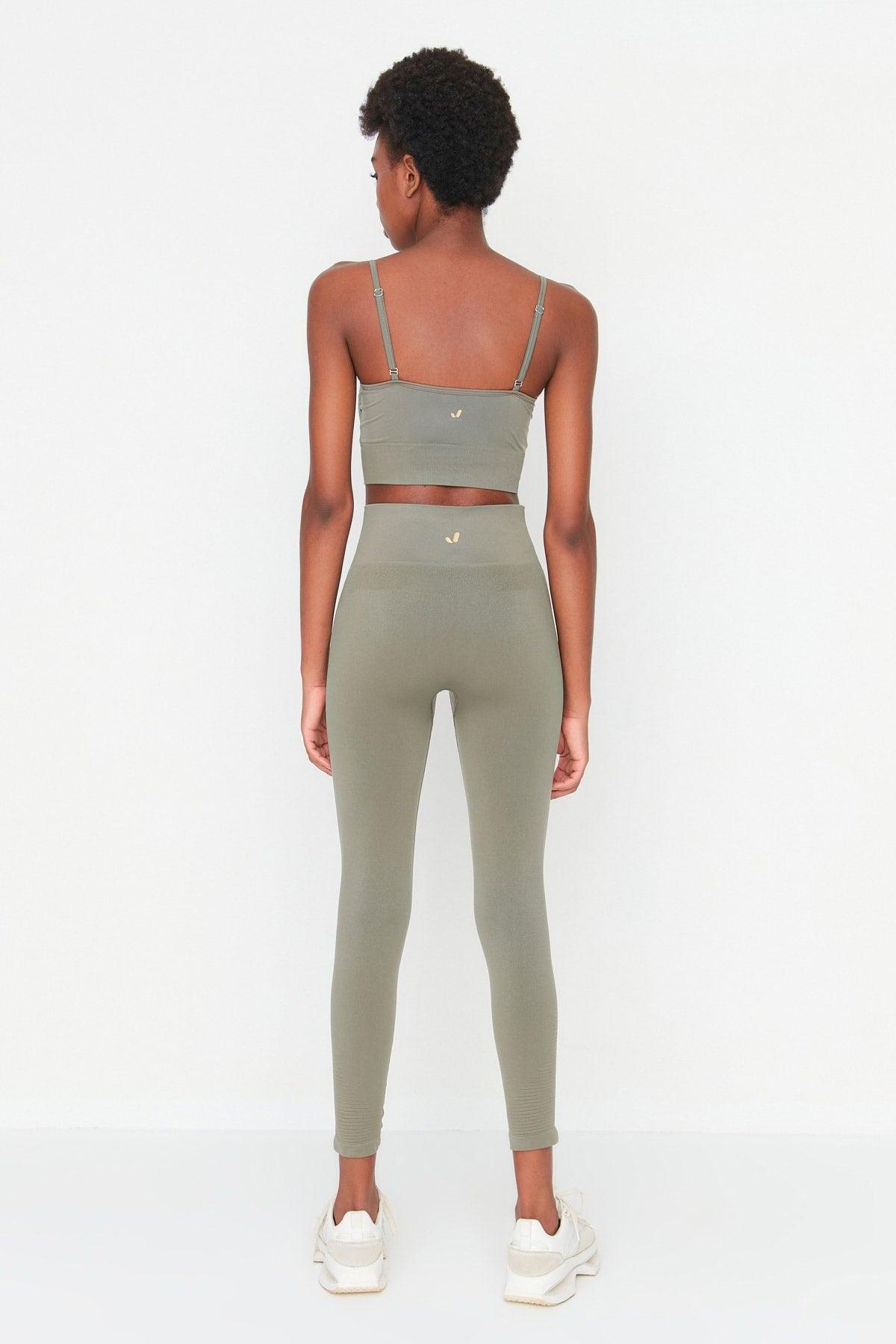 Vella - Khaki High Waist Contouring Tights - Swordslife