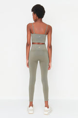 Vella - Khaki High Waist Contouring Tights - Swordslife