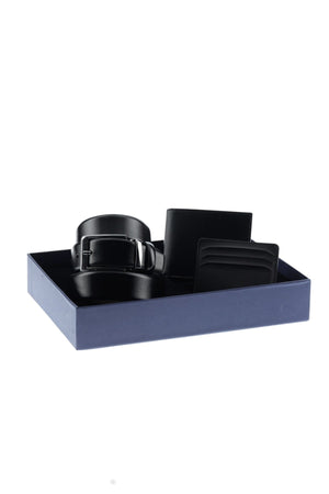 3er-Set Gürtel &amp; Geldbörse &amp; Kartenhalter (Damat-Tasche)