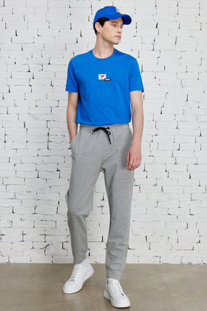 Standard Fit Normal Cut Pocket Bequeme Jogginghose aus Baumwolle