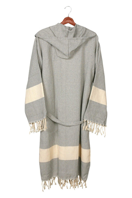 Cotton Hooded Large Size Peshtemal Bathrobe (2xl-3xl-4xl) - Swordslife