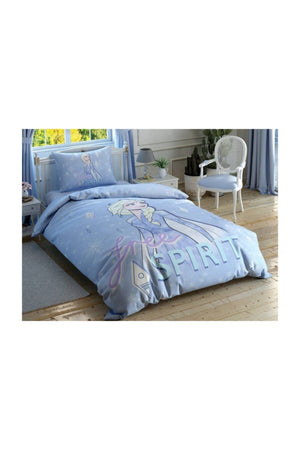 Tac Lizenziertes doppelseitiges Bettbezug-Set mit Elsa und Anna-Motiv, Einzelbett