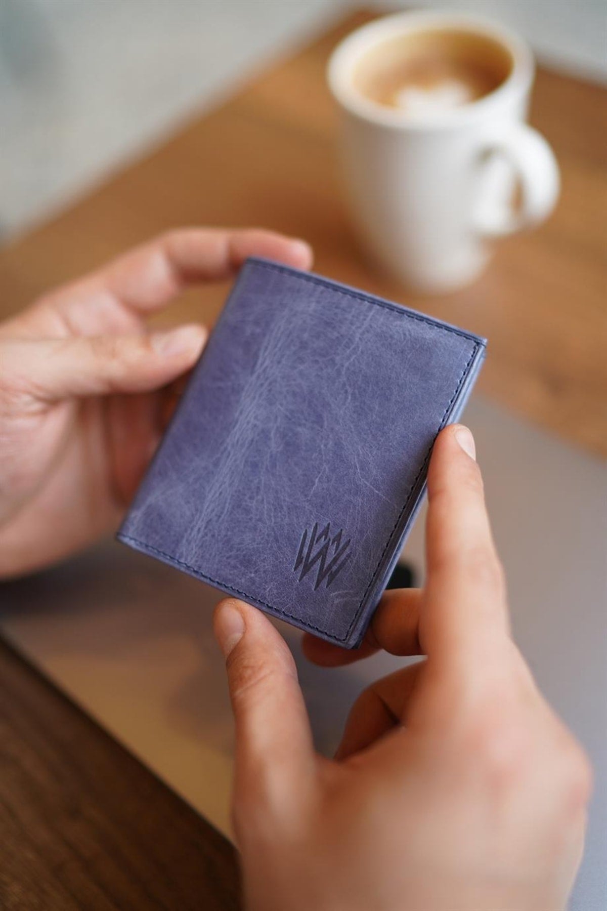 Lisande Genuine Leather Polite Men'S Wallet Crazy Navy Blue
