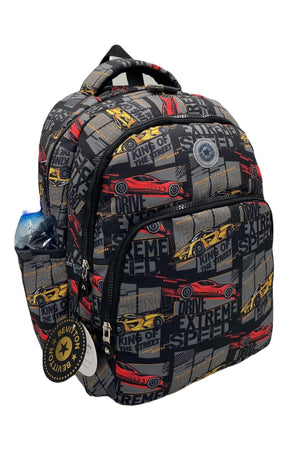 Waterproof Fabric Orthopedic Foil Fed Car Figure Primary School Bag