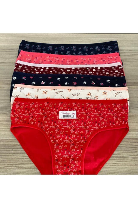 Patterned Women's Cotton Panties 6 Pieces - Swordslife