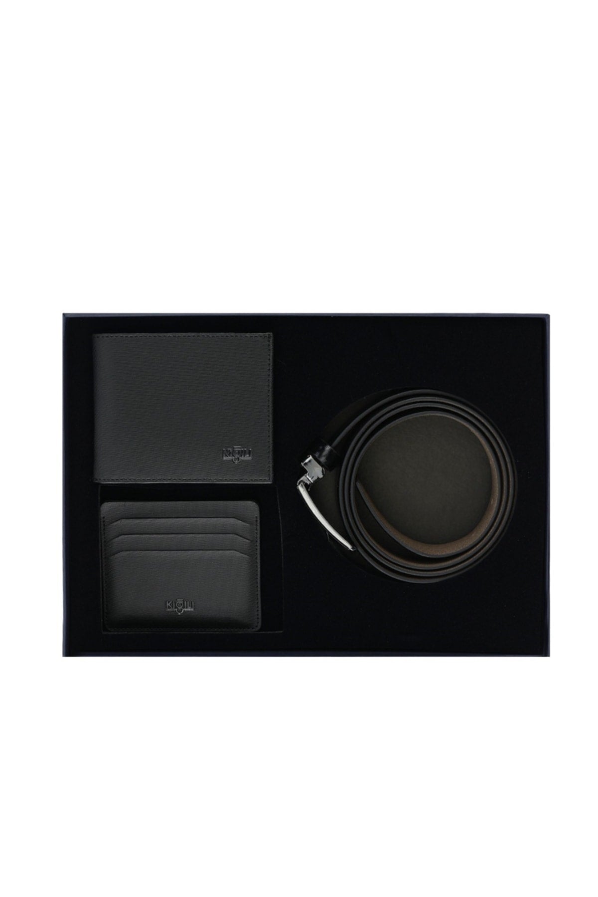 3er-Set Gürtel &amp; Geldbörse &amp; Kartenhalter (Damat-Tasche)