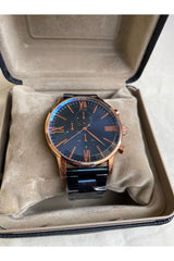 Navy Blue Rose Gold Color Unisex Premium Wristwatch