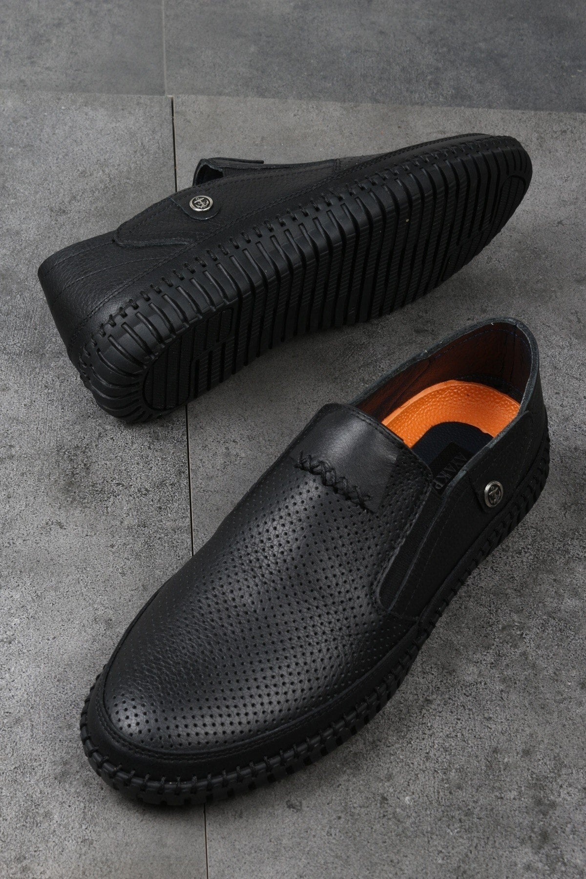 Casual Casual Summer Men's Shoes Lace-Up Genuine Leather Men's Shoes