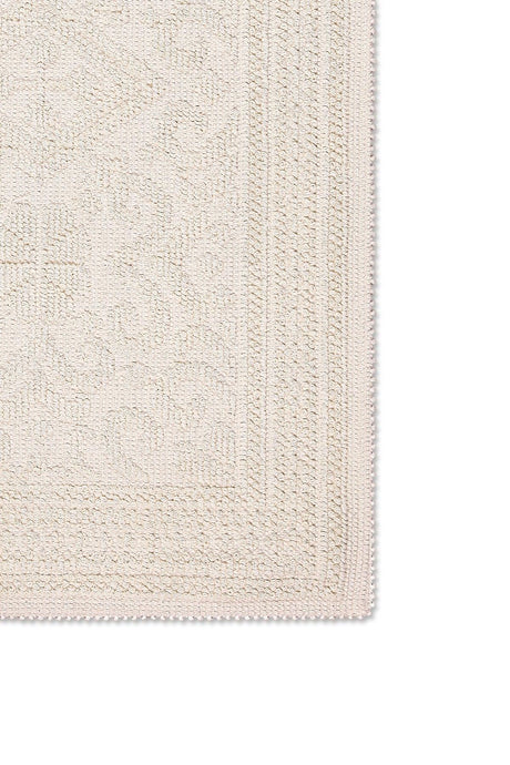 İnci Natural Cotton Rug 50x80 Cm Ecru - Swordslife