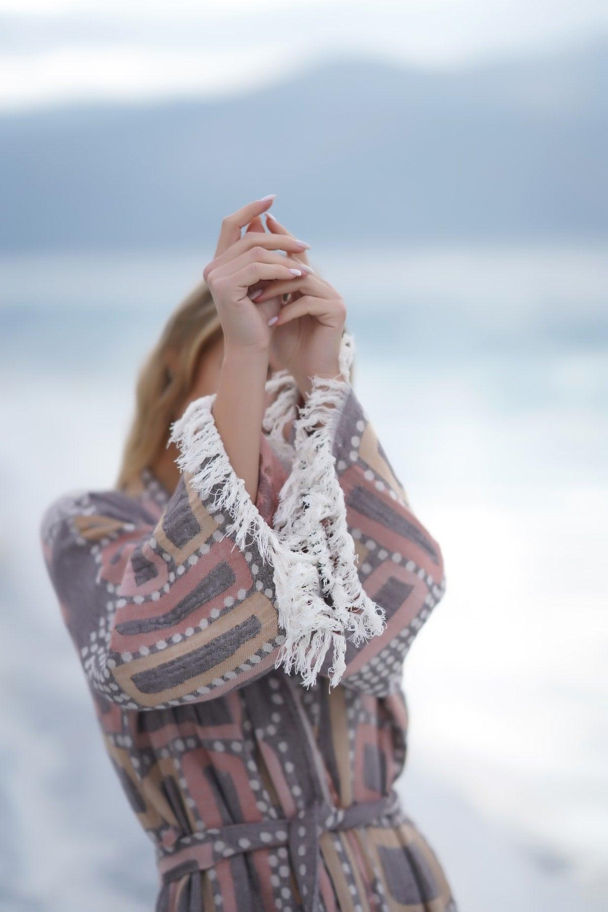 - 100% Cotton Peshtemal Bathrobe - Beach Peshtemal Bathrobe- Special Design Beach Creation-lich - Swordslife