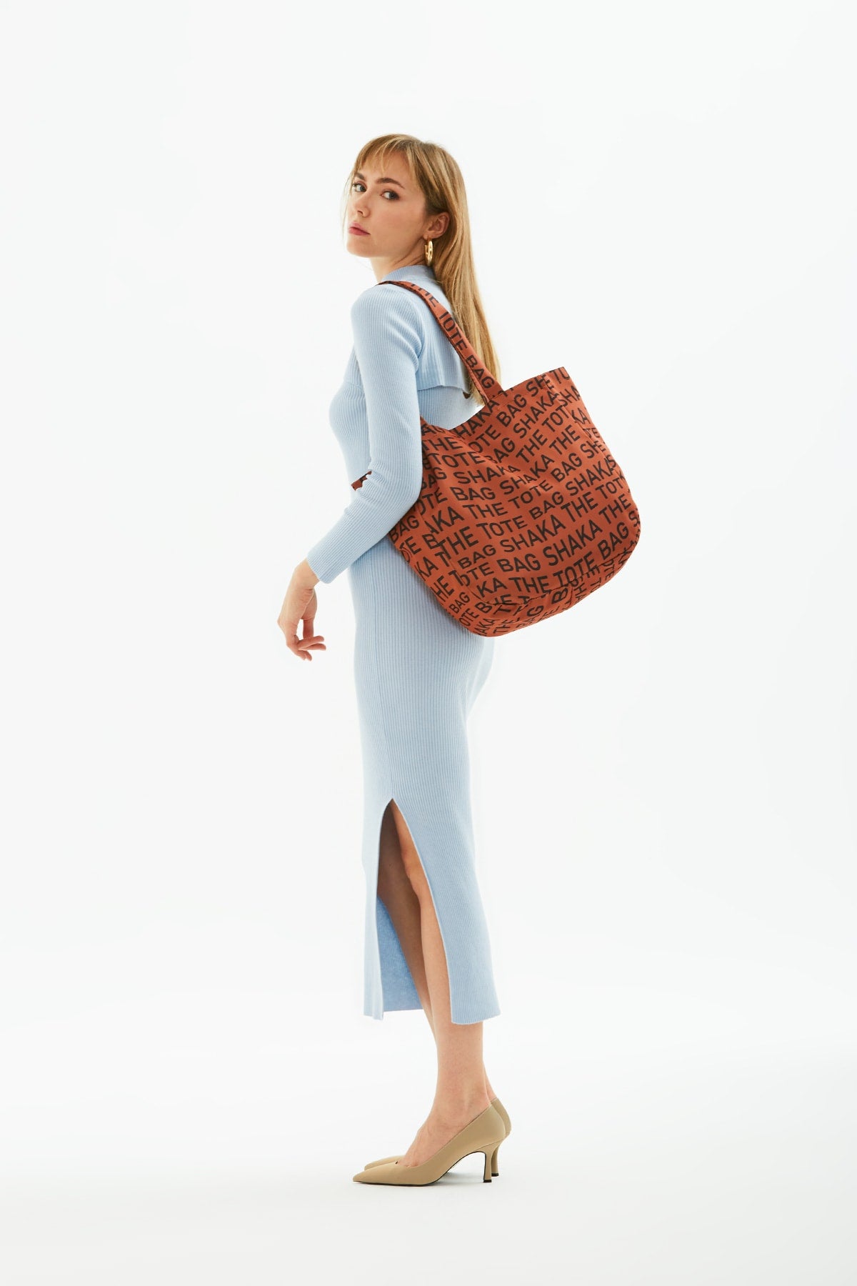 Tile U50 Snap Closure The Tote Bag Printed Canvas Fabric Casual Women'S Arm And Shoulder Bag U:3