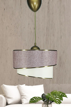 Wind Einzel-Pendelleuchte Wicker Dusty Rose Kronleuchter