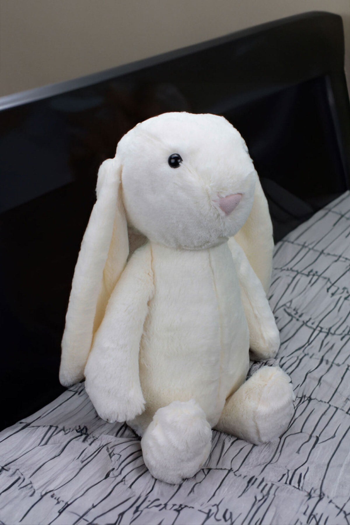 Furry Rabbit Plush 50cm Ecru